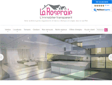 Tablet Screenshot of agencelaroseraie.com